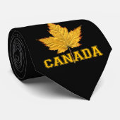 Canada Souvenir Stropdas Fun Canada Maple Leaf Str (Opgerold)