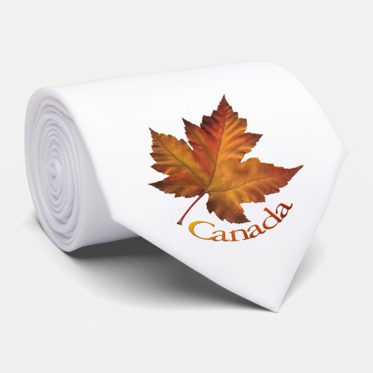 Canada Souvenir Stropdas Fun Gold Canada Maple Lea (Opgerold)