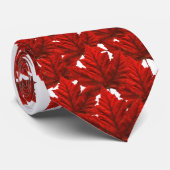 Canada Souvenir Stropdas Fun Red Canada Maple Leaf (Opgerold)