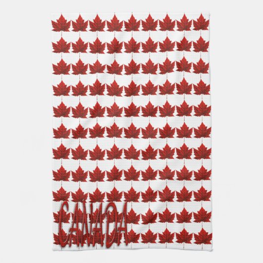 Canada Souvenir Towel Canada Maple Leaf Tea Towels Theedoek (Verticaal)