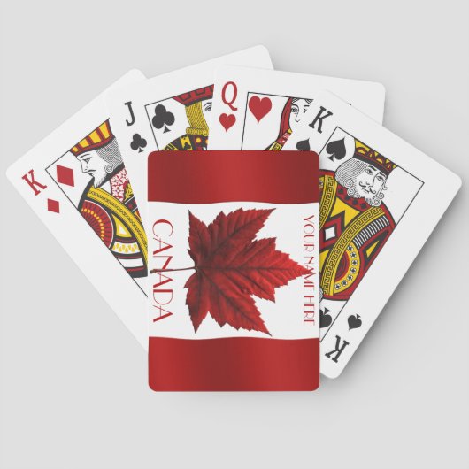 Canada-speelkaarten (Canada Flag Souvenir Cards) Speelkaarten (Achterkant)