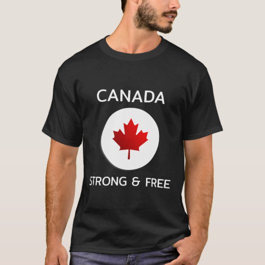 Canada Sterk en gratis T-shirt (Voorkant)
