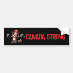 Canada Sterke Gewichtheffen Bever Bumpersticker