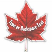 Canada Sticker Custom Canada Maple Leaf Decals (Voorkant)