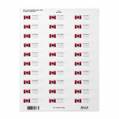 Canada Sticker labels Maple Leaf Lighthouse Route (Full Sheet)
