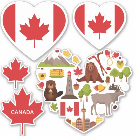CANADA STICKERS (Voorkant)
