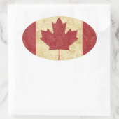 Canada-Stickers Ovale Sticker (Tas)