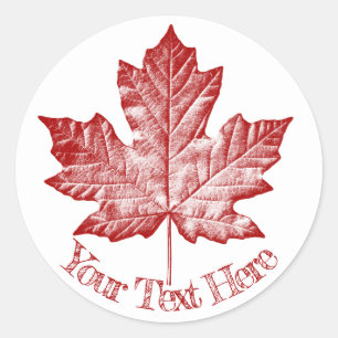 Canada Stickers Personalized Maple Leaf Stickers