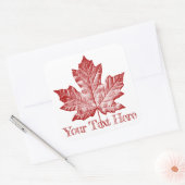 Canada Stickers Personalized Maple Leaf Stickers (Envelop)
