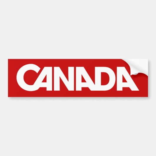 Canada Stileerde bumper Bumpersticker (Voorkant)