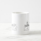 Canada Stylisé City Skyline Café Mu Café Mug (Centre)