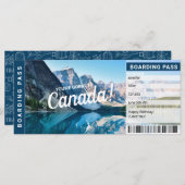 Canada Surprise Trip boarding Pass Cicket (Voorkant / Achterkant)
