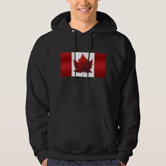 Canada Sweat à capuche Drapeau Canada Sweatshirt à (Devant)