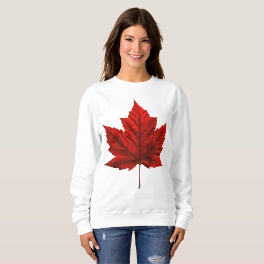 Canada Sweatshirt Feuille d'érable Custom Canada C (Devant entier)