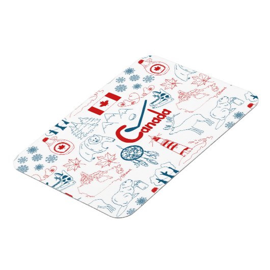 Canada | Symbolen Patroon Magneet (Linkerzijde)