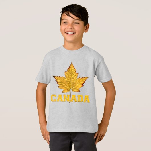 Canada T-shirt Unisex Kind Varsity Canada Shirten (Voorkant volledig)