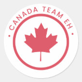 Canada Team Eh Sticker (Voorkant)