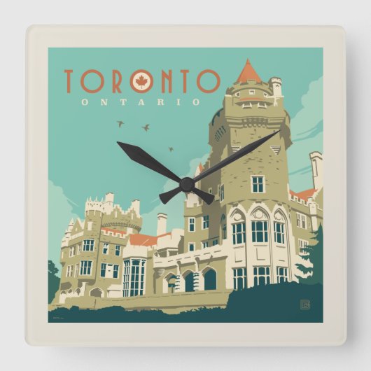 Canada | Toronto, Casa Loma Vierkante Klok (Voorkant)