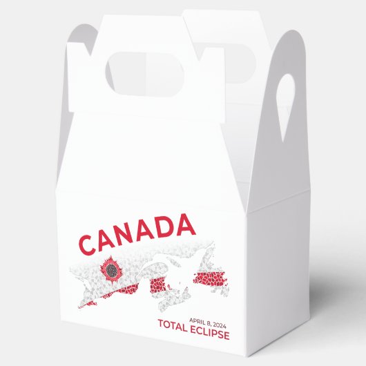 Canada Total Eclipse Favor Box Bedankdoosjes (Geopend)