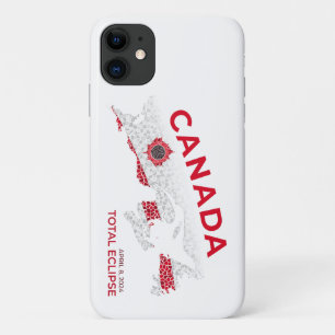 Canada Total Eclipse iPhone Case