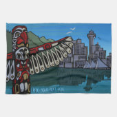 Canada Towel Aangepaste Vancouver Tea Towel Theedoek (Horizontaal)