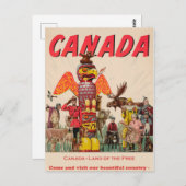  Canada Travel Briefkaart (Voorkant / Achterkant)