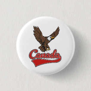 Canada Travel logo Ronde Button 3,2 Cm