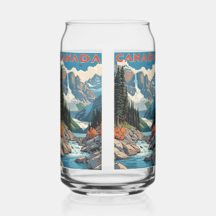 Canada Travel Poster Blikvorm Glas