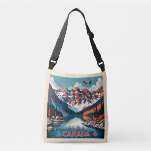 Canada Travel Poster Crossbody Tas