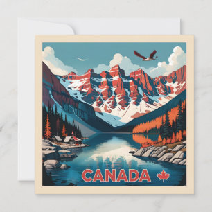 Canada Travel Poster Kaart