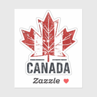 Canada Travel Sticker Design met iconische beziens