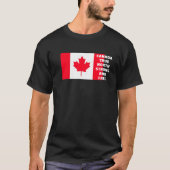 Canada True North Sterk en gratis T-shirt (Voorkant)