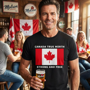 Canada True North Strong And Free. Tri-Blend T-shi T-shirt