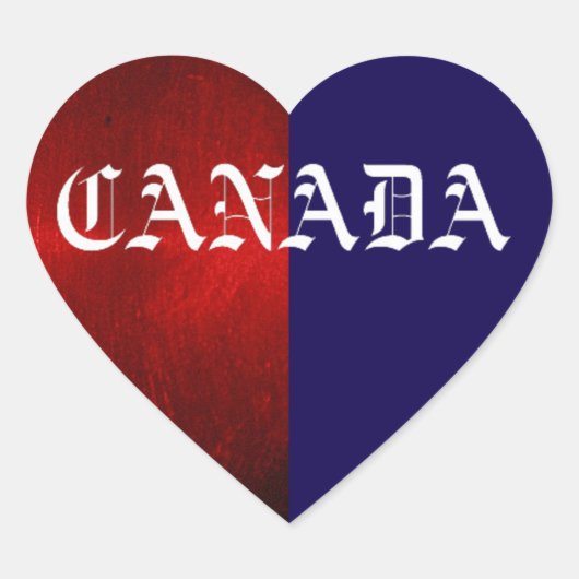 CANADA TWEE TOON HART STICKER (Voorkant)