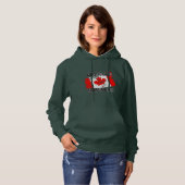 Canada Un Sweat - shirt à capuche fort et libre (Devant entier)