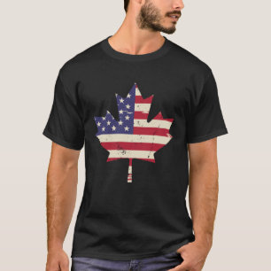 Canada USA Amerika Hockey Canadees Esdoornblad  5 T-shirt