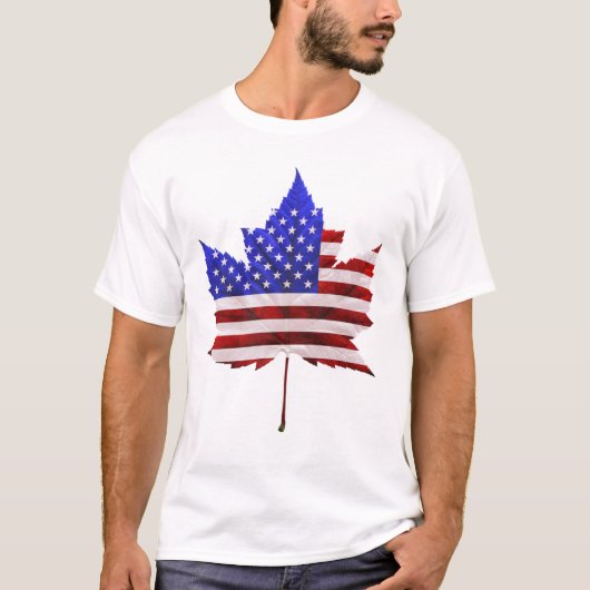 Canada USA Chemise US CAnada T-shirt Souvenir Homm (Devant)