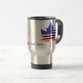 Canada USA Mugs US / Canada Souvenir Travel Mug (Devant droit)