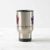 Canada USA Mugs US / Canada Souvenir Travel Mug (Centre)