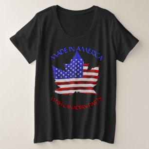 Canada USA Shirt Plus Grootte Gepersonaliseerde T-