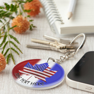 Canada USA Sleutelhanger Personalized Souvenir Sle