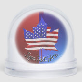 Canada USA Snow Globe Personalized Snow Globes (Avant)