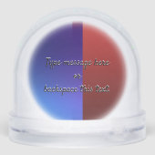 Canada USA Snow Globe Personalized Snow Globes (Arrière)