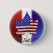 Canada USA Souvenir Buttonnen - Gepersonaliseerd Ronde Button 5,7 Cm (Voorkant)