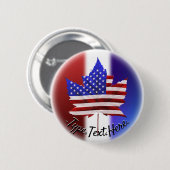 Canada USA Souvenir Buttonnen - Gepersonaliseerd Ronde Button 5,7 Cm (Voorkant /achterkant)