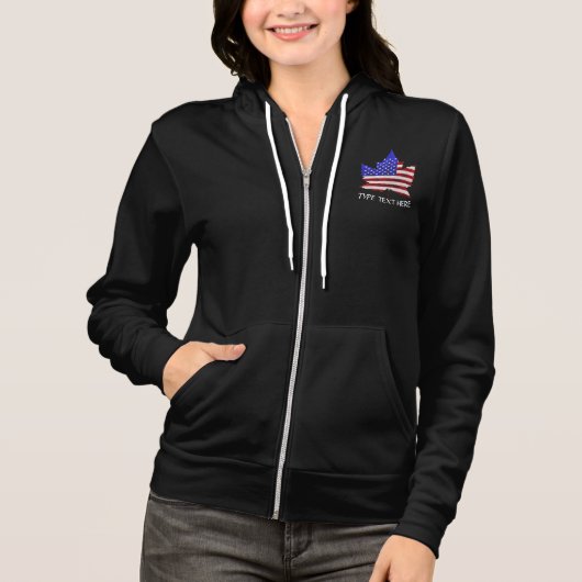 Canada USA Souvenir Hoodies Shirt - Dames jas (Voorkant)