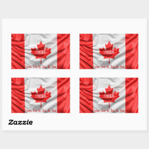 CANADA Van Zee naar Zee naar Zee Rechthoekige Sticker