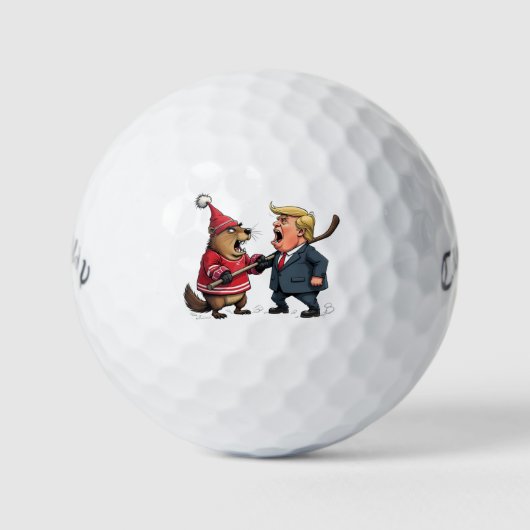 Canada vecht tegen Trump Golfballen (Voorkant)