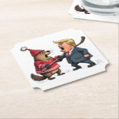 Canada vecht tegen Trump Kartonnen Onderzetters (Gekanteld)