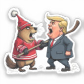 Canada vecht tegen Trump Sticker (Voorkant)